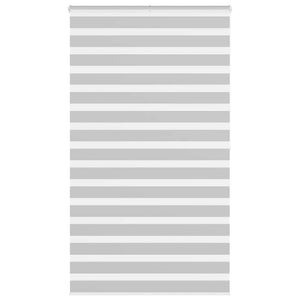 Vidaxl zebra rolgordijn 130x200 cm stofbreedte 125,9 cm lichtgrijs