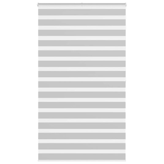 Vidaxl zebra rolgordijn 130x200 cm stofbreedte 125,9 cm lichtgrijs