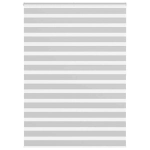Vidaxl zebra rolgordijn 160x200 cm stofbreedte 155,9 cm lichtgrijs