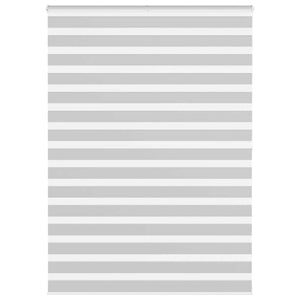 Vidaxl zebra rolgordijn 165x200 cm stofbreedte 160,9 cm lichtgrijs