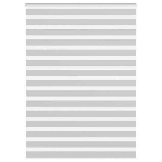 Vidaxl zebra rolgordijn 165x200 cm stofbreedte 160,9 cm lichtgrijs
