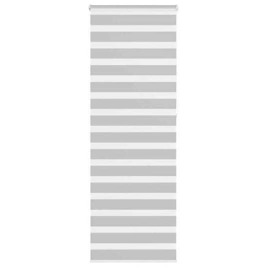 Vidaxl zebra rolgordijn 90x230 cm stofbreedte 85,9 cm lichtgrijs
