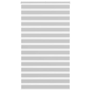 Vidaxl zebra rolgordijn 120x230 cm stofbreedte 115,9 cm lichtgrijs