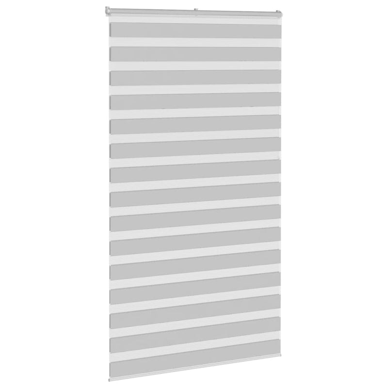 Load image into Gallery viewer, Vidaxl zebra rolgordijn 130x230 cm stofbreedte 125,9 cm lichtgrijs
