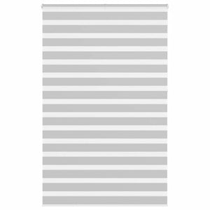 Vidaxl zebra rolgordijn 140x230 cm stofbreedte 135,9 cm lichtgrijs