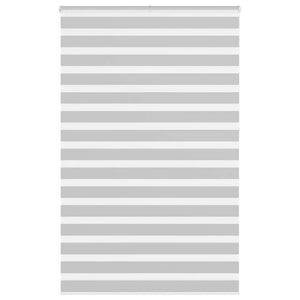 Vidaxl zebra rolgordijn 150x230 cm stofbreedte 145,9 cm lichtgrijs