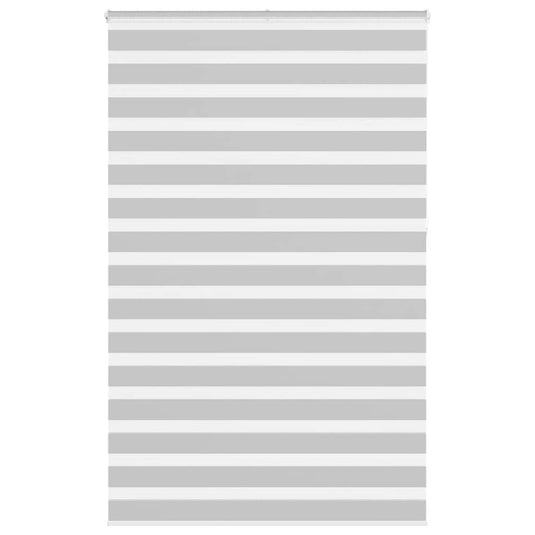 Vidaxl zebra rolgordijn 150x230 cm stofbreedte 145,9 cm lichtgrijs
