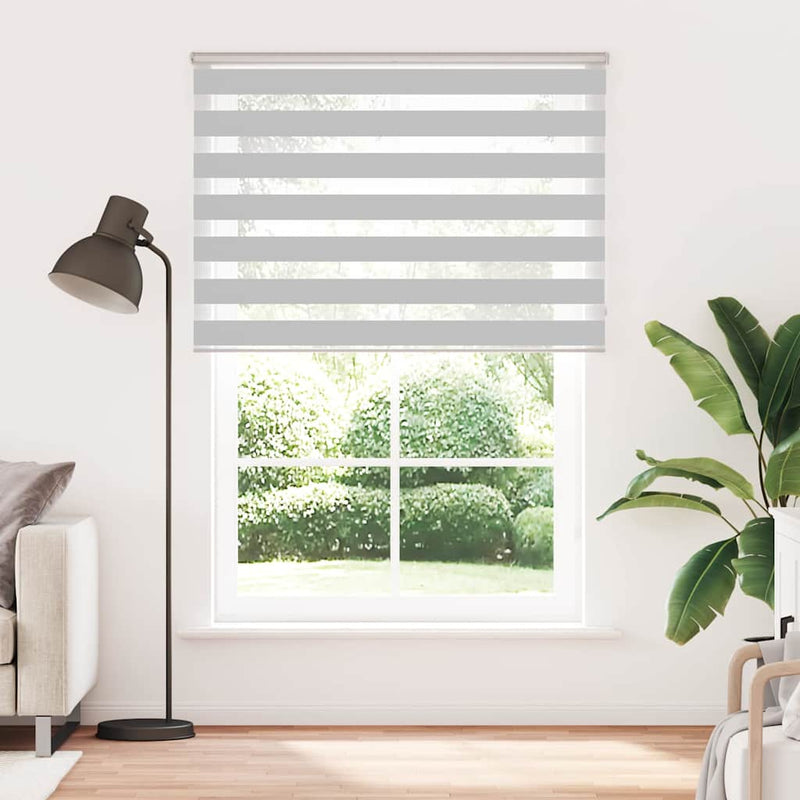 Load image into Gallery viewer, Vidaxl zebra rolgordijn 160x230 cm stofbreedte 155,9 cm lichtgrijs
