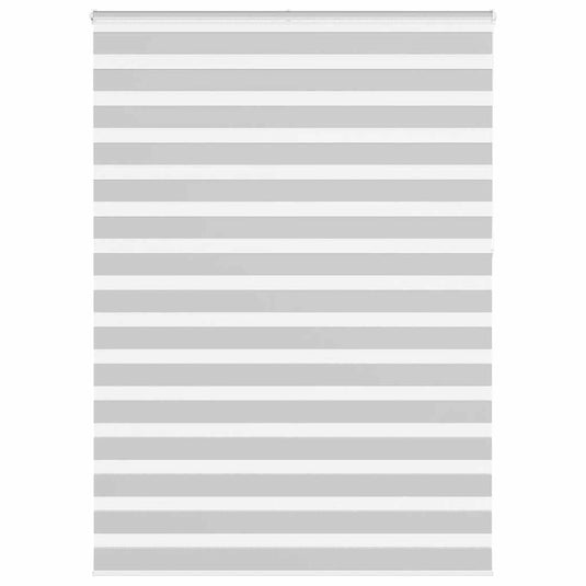 Vidaxl zebra rolgordijn 165x230 cm stofbreedte 160,9 cm lichtgrijs