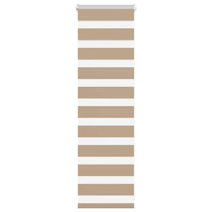 Vidaxl zebra blind 45x100 cm stofbreedte 40,9 cm polyester zandbruin