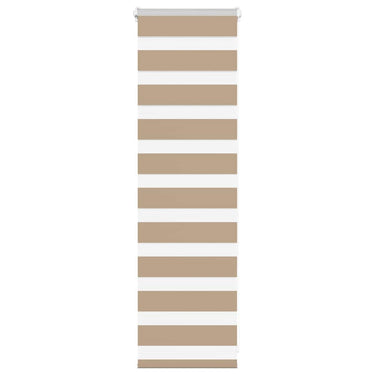 Vidaxl zebra blind 45x100 cm stofbreedte 40,9 cm polyester zandbruin