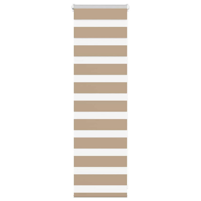 Load image into Gallery viewer, Vidaxl zebra blind 45x100 cm stofbreedte 40,9 cm polyester zandbruin
