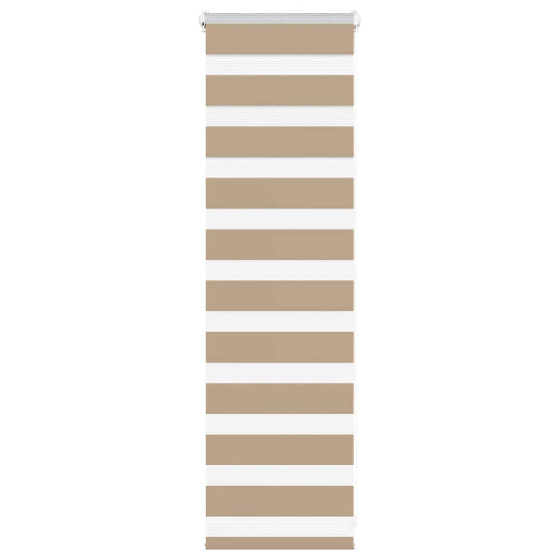 Load image into Gallery viewer, Vidaxl zebra blind 50x100 cm stofbreedte 45,9 cm polyester zandbruin
