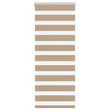 Vidaxl zebra blind zandbruin 65x100 cm stofbreedte 60,9 cm polyester