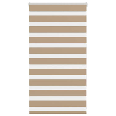 Vidaxl zebra blind 70x100 cm stofbreedte 65,9 cm polyester zandbruin