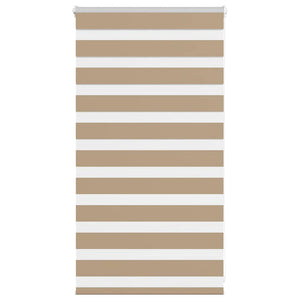 Vidaxl zebra blind 90x100 cm stofbreedte 85,9 cm polyester zandbruin