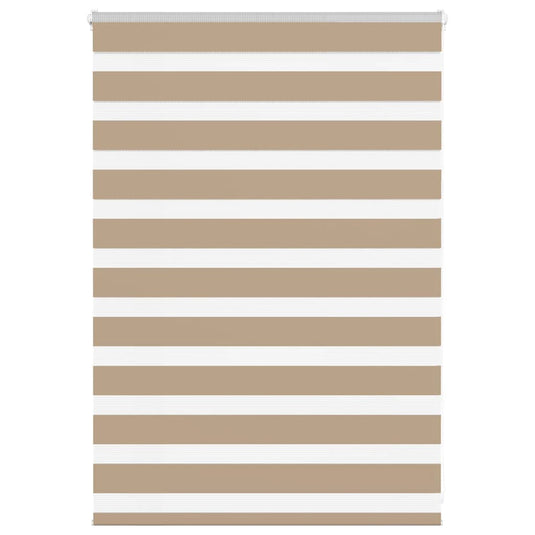 Vidaxl zebra blind 95x100 cm stofbreedte 90,9 cm polyester zandbruin