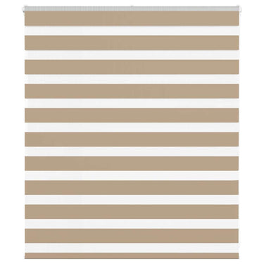 Vidaxl zebra blind 120x100 cm stofbreedte 115,9 cm polyester zandbruin