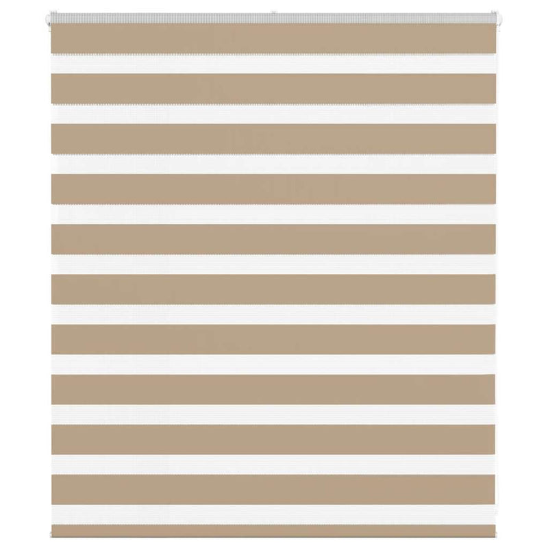 Chargez l'image dans la visionneuse de la galerie, Vidaxl zebra blind 125x100 cm stofbreedte 120,9 cm polyester zandbruin

