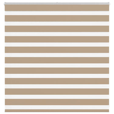 Vidaxl zebra blind 145x100 cm stofbreedte 140,9 cm polyester zandbruin