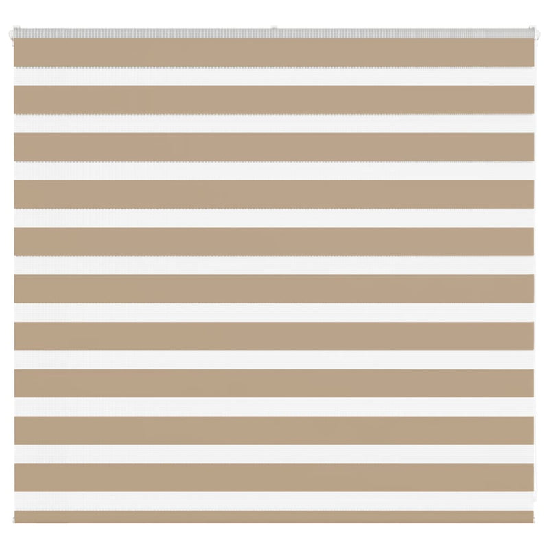 Afbeelding laden in galerijviewer, Vidaxl zebra blind 160x100 cm stofbreedte 155,9 cm polyester zandbruin
