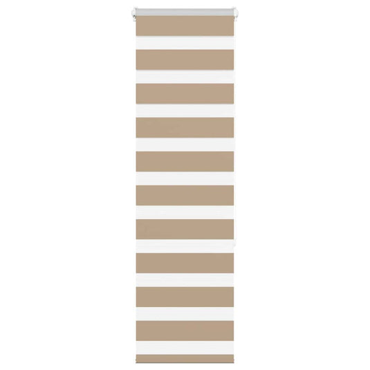 Vidaxl zebra blind 50x150 cm stofbreedte 55,9 cm polyester zandbruin