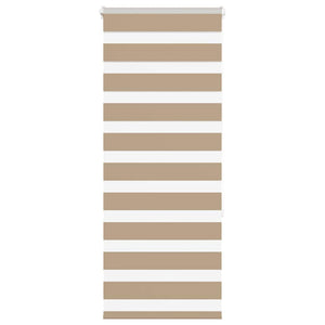 Vidaxl zebra blind 60x150 cm stofbreedte 55,9 cm polyester zandbruin