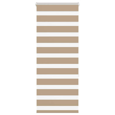 Vidaxl zebra blind 60x150 cm stofbreedte 55,9 cm polyester zandbruin