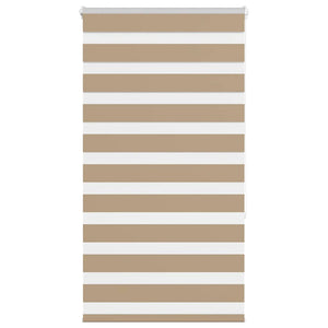 Vidaxl zebra blind 75x150 cm stofbreedte 70,9 cm polyester zandbruin