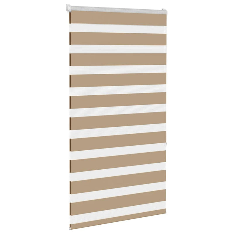 Load image into Gallery viewer, Vidaxl zebra blind 80x150 cm stofbreedte 75,9 cm polyester zandbruin

