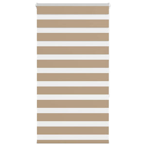 Vidaxl zebra blind 90x150 cm stofbreedte 85,9 cm polyester zandbruin