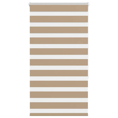 Vidaxl zebra blind 90x150 cm stofbreedte 85,9 cm polyester zandbruin