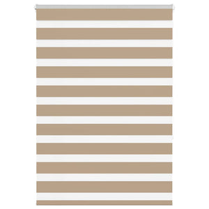 Vidaxl zebra blind 95x150 cm stofbreedte 90,9 cm polyester zandbruin