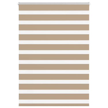 Vidaxl zebra blind 95x150 cm stofbreedte 90,9 cm polyester zandbruin