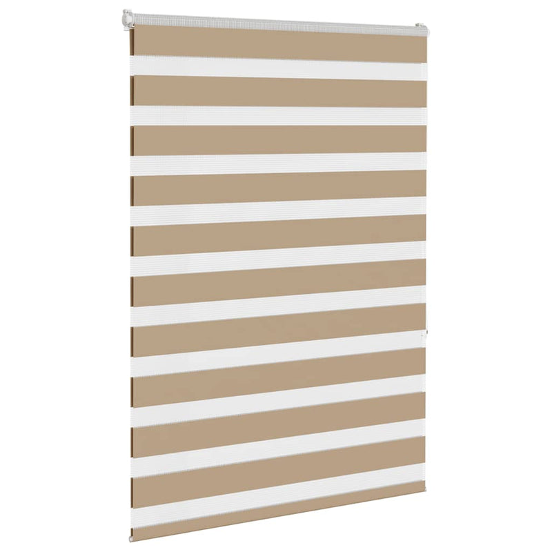 Load image into Gallery viewer, Vidaxl zebra blind 105x150 cm stofbreedte 100,9 cm polyester zandbruin
