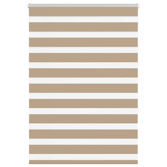 Vidaxl zebra blind 110x150 cm stofbreedte 105,9 cm polyester zandbruin