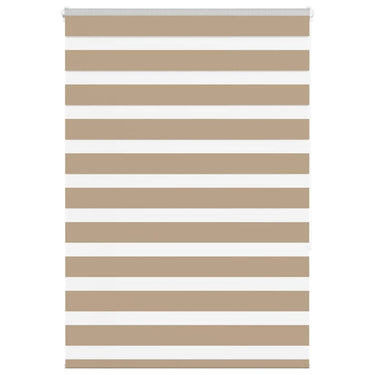 Vidaxl zebra blind 115x150 cm stofbreedte 110,9 cm polyester zandbruin