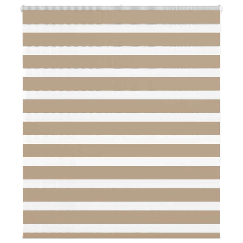 Load image into Gallery viewer, Vidaxl zebra blind 130x150 cm stofbreedte 125,9 cm polyester zandbruin
