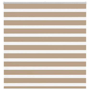 Vidaxl zebra blind 145x150 cm stofbreedte 140,9 cm polyester zandbruin