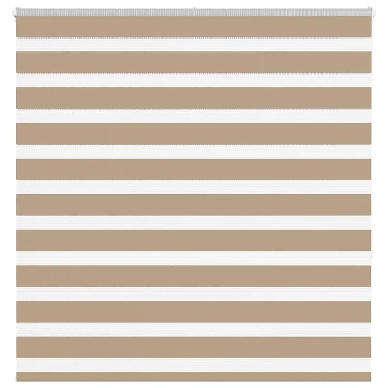 Load image into Gallery viewer, Vidaxl zebra blind 145x150 cm stofbreedte 140,9 cm polyester zandbruin
