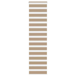 Vidaxl zebra blind 60x200 cm stofbreedte 55,9 cm polyester zandbruin