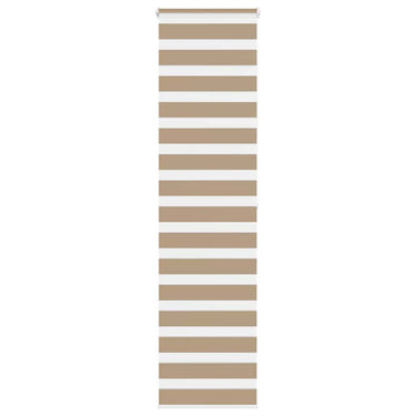 Vidaxl zebra blind 65x200 cm stofbreedte 60,9 cm polyester zandbruin