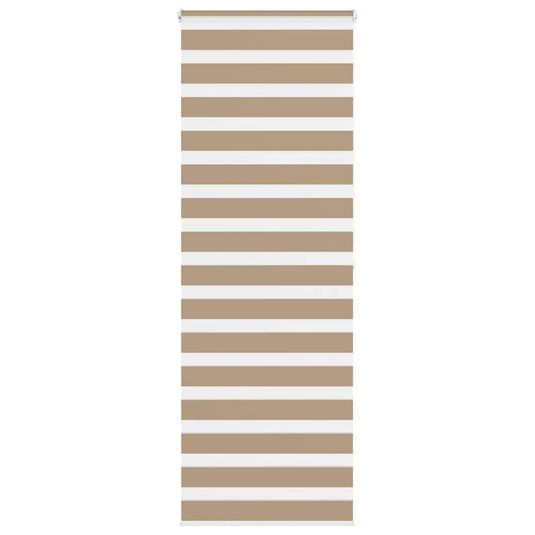 Vidaxl zebra blind 85x200 cm stofbreedte 80,9 cm polyester zandbruin