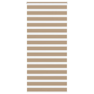 Vidaxl zebra blind 95x200 cm stofbreedte 90,9 cm polyester zandbruin