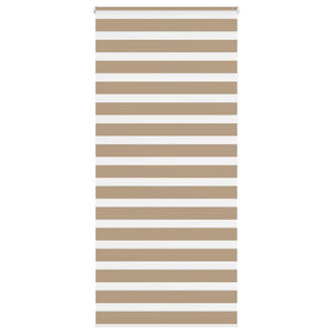 Vidaxl zebra blind 100x200 cm stofbreedte 95,9 cm polyester zandbruin