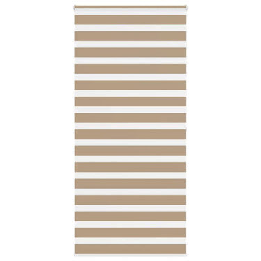 Vidaxl zebra blind 100x200 cm stofbreedte 95,9 cm polyester zandbruin