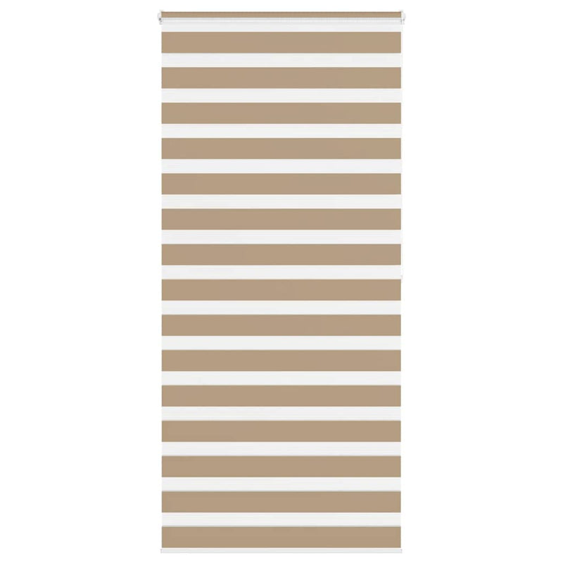 Chargez l'image dans la visionneuse de la galerie, Vidaxl zebra blind 110x200 cm stofbreedte 105,9 cm polyester zandbruin
