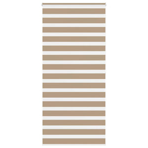 Vidaxl zebra blind 115x200 cm stofbreedte 110,9 cm polyester zandbruin
