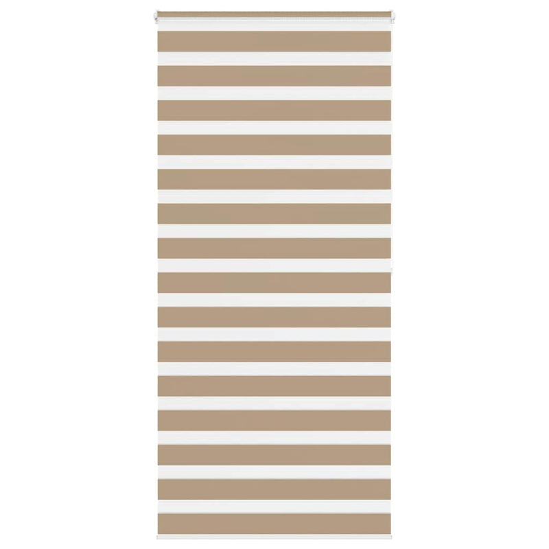 Chargez l'image dans la visionneuse de la galerie, Vidaxl zebra blind 115x200 cm stofbreedte 110,9 cm polyester zandbruin

