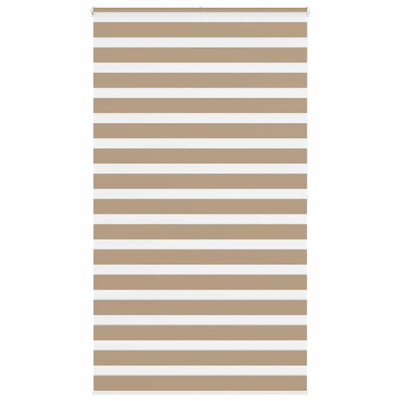 Chargez l'image dans la visionneuse de la galerie, Vidaxl zebra blind 125x200 cm stofbreedte 120,9 cm polyester zandbruin
